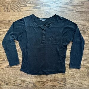 Vince linen henley